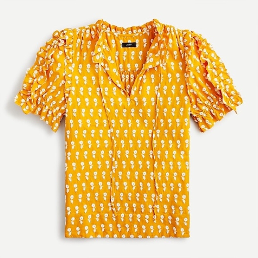 Jcrew embroidered blouse